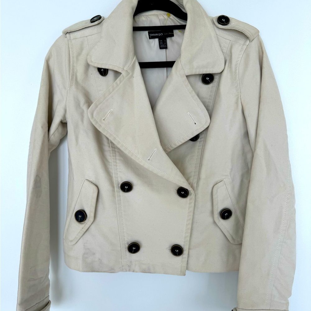 Mango beige jacket. Size small/4